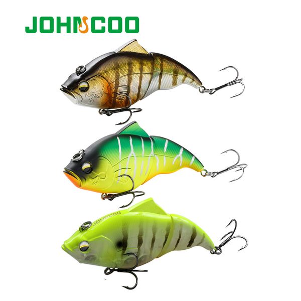 Köderköder JOHNCOO 3pcs Angelköder Sinking Floating Wobbler SwimShad Glide Baits VIB Vibrationsköder Pike Trout Muskie Bass Fishing 230403