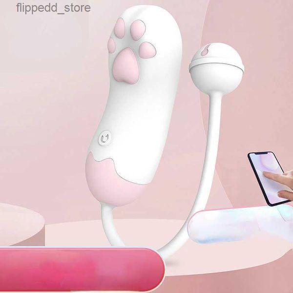 Outros itens de massagem Cachito Cat Claw Feminino Controle Remoto Inteligente Jumping Vibração Massagem Masturador Adulto Produtos Sexuais Q231104