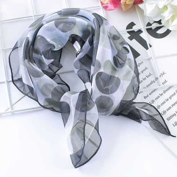 Sarongs Spring-Summer Hot Women Silk Scarf Scarf Square Lady Wrap маленькая офисная шея голова шарф шарф шарф 50*50 см тощие шарфы P230403