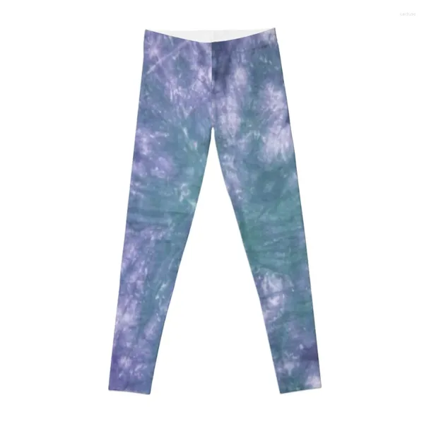 Calças ativas gravata diy azul e verde leggings esporte academia desgaste feminino mulher esportiva