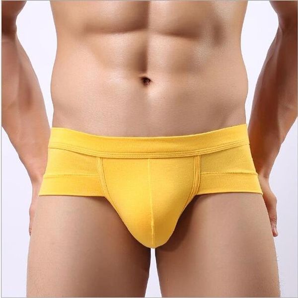 Whole-COCKCON Slip da uomo Solid U Convex Design Mutandine basse antibatteriche Slip da uomo di fabbrica Biancheria intima296t