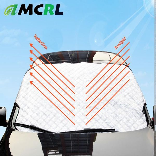 Auto-Sonnenschutz-Fensterabdeckungen für Auto-Windschutzscheiben-Sonnenschutz 3 Schichten Frost-Eis-Schnee-Schutzabdeckung