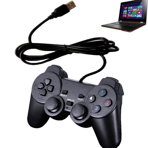 USB Laptop Laptop Arcade Vibration Game Controller Joystick para PC Console Gamepad