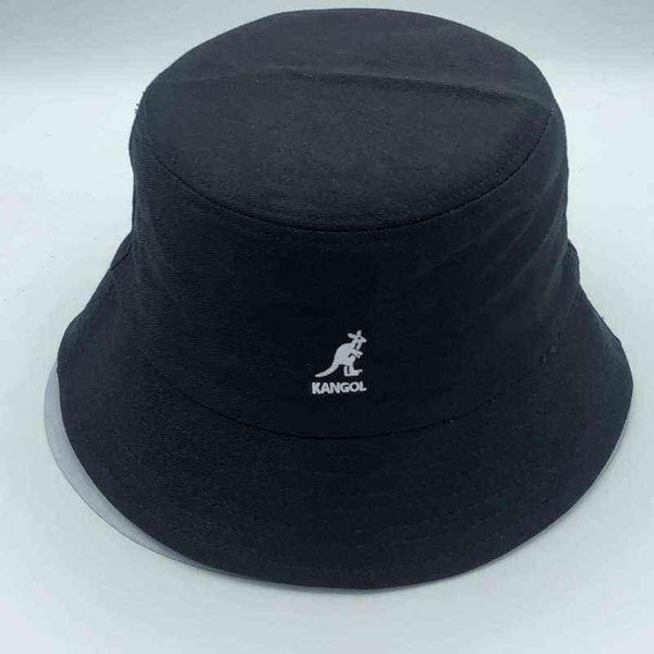 Kangaroo Fisherman Fisherman Cappello Visor Cappello Basino Mano di cotone Wild Cotton Cappello Super Fuoco Uomo e Donne Flat-Top Clothhat Y220301