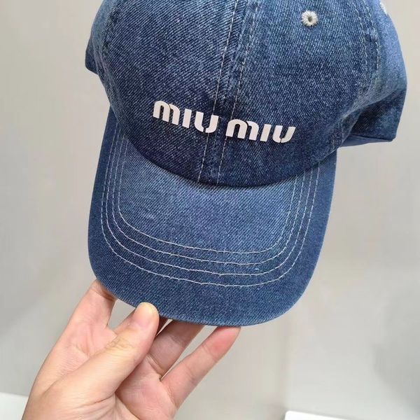 Miu Hat Duck Tongue Korean Edition Baumwolle Hardtop Baseball Cap Sommer Bunte weiße Mütze Riding Outward Sunscreen Hat 1EDN