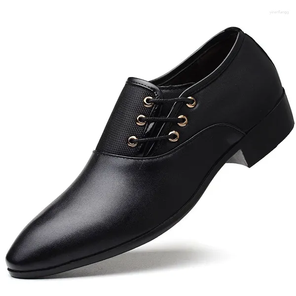 Kleid Schuhe Schwarz Oxford Formale Für Männer 2023 Designer Hochzeit Derby Büro Anzug Sapato Masculino