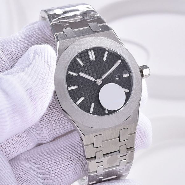 Relógio feminino mostrador preto quartzo bateria movimento de energia relógios 33mm moda senhoras relógios de pulso aço inoxidável