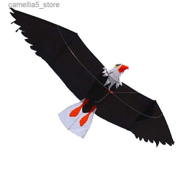 Kite Acessórios Diversão Ao Ar Livre Esportes 2m de Alta Qualidade 3D Eagle Kite Com Alça E 30m Linha Fácil Controle Bom Voo Q231104
