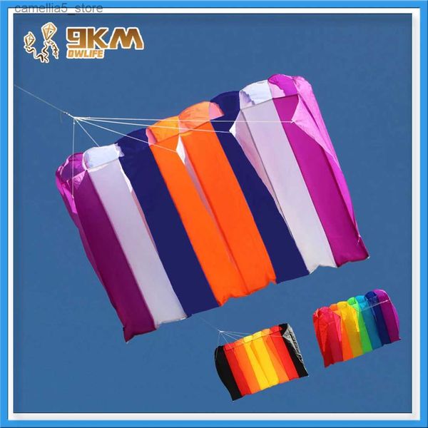 Kite acessórios 9km mini ultrafoil piloto kite levantador linha lavanderia pingente macio inflável kite 30d ripstop náilon com saco q231104