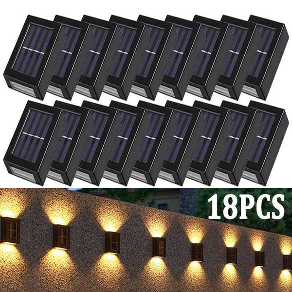 Lâmpadas solares de iluminação de novidade Lâmpadas de parede LED CANTEIRA PATO DE CANTO DO CANTO DO JARDIM PATIO DE PATIO DE PATIONE