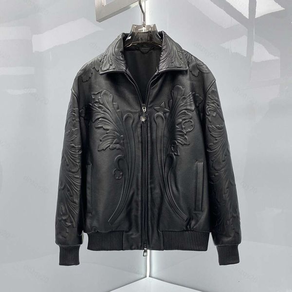 зимняя куртка дизайнерская куртка из воловьей кожи 3d тисненый кардиган пальто 1V жаккардовая парка роскошная молния спортивный костюм подиумное пальто черная мужская женская повседневная рубашка