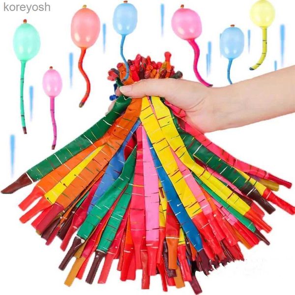 Cozinhas Jogar Comida 100 pcs Cor Misturada Longo Látex Foguete Balão Voando Squeaking Crianças Festa de Aniversário Decoração Balões de Látex Brinquedos Clássicos L231104