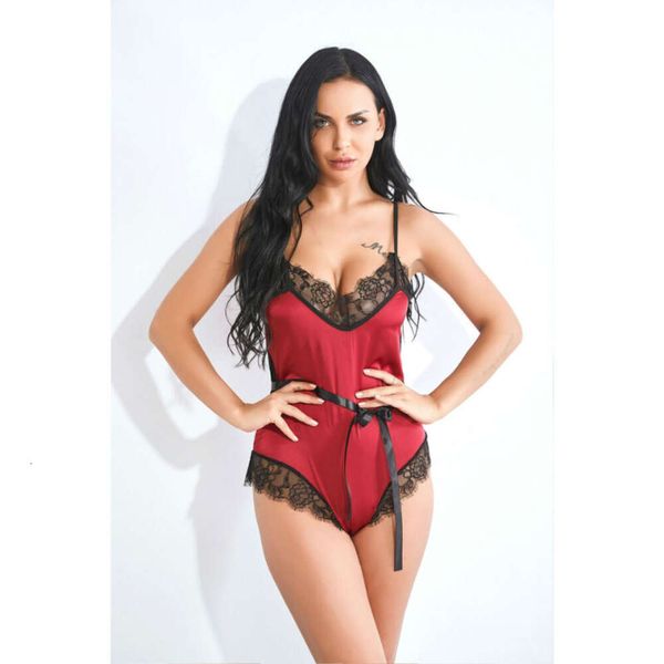 Traje sexy ver através de elastano catsuit lingerie sexy malha transparente roupa interior erótica feminino suspensórios cílios renda bodysuit cinto de cintura