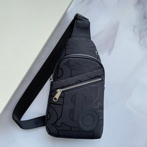 7A Мужская нагрудная сумка премиум-класса Дизайнерская мужская сумка через плечо Кожаная сумка через плечо Модный рюкзак Повседневная большая сумка Сумка с логотипом B Доставка в оригинальной коробке