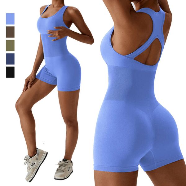 Lu Lu Yoga Lemon Algin Macacão de treino feminino sem costura Fitness Gym Activewear Lady Sports Bodysuit One Piece Workout Clothes Romper Dance LL Align roupas de ginástica