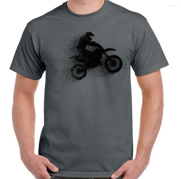 T-shirt da uomo Moda 2023 T-shirt da uomo a maniche corte astratta Motocross Motox Off Road Biker Moto Race Dirt Print
