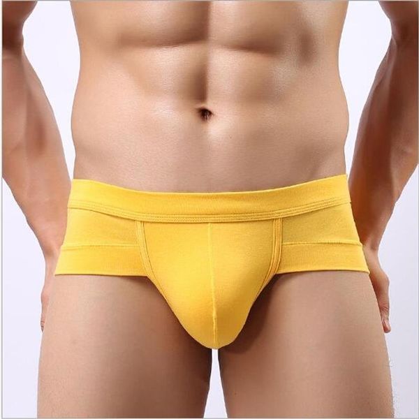 Whole-COCKCON Slip da uomo Solid U Convex Design Mutandine basse antibatteriche Slip da uomo di fabbrica Biancheria intima2249