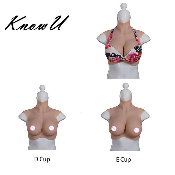 Costumi Catsuit Taglia S Forme del seno in silicone Petto realistico artificiale Tette finte Tette Costumi Cosplay per Transgender