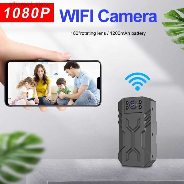 Monitores para bebês WD6-C2 Smart WiFi Mini Câmera 1080P Home Security Camcorder Nanny Cam Monitor para bebês Gravador de vídeo interno Detecção de movimento noturno Q231104