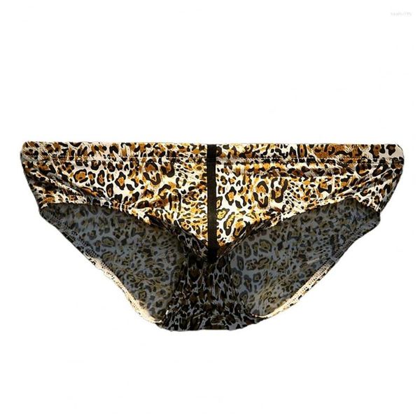 Mutande Soutong Vita bassa Uomo Nylon super sottile Classici Slip Interni Mens Print Bulge Pouch Slip Mutandine sexy