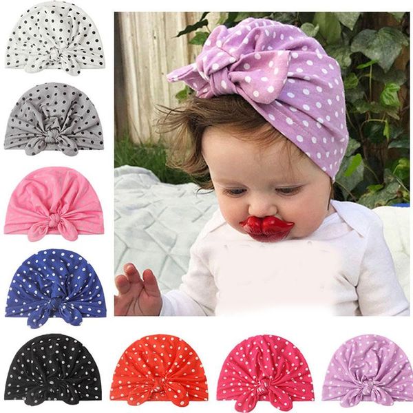 Beanies Beanie/Kafatası Kapakları Kulaklar Knot Sıcak Şapka Bebek bandanas türban kafa bandı kızlar Saç Kafa Bantları Aksesuarlar Headwrap Headdress