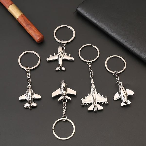 Chaves de aeronaves criativas de aviação criativa Modelo de keychain Os amantes de anel de cadeia acessórios de bolsa de cadeia de decoração pingente GiftsKeyChains