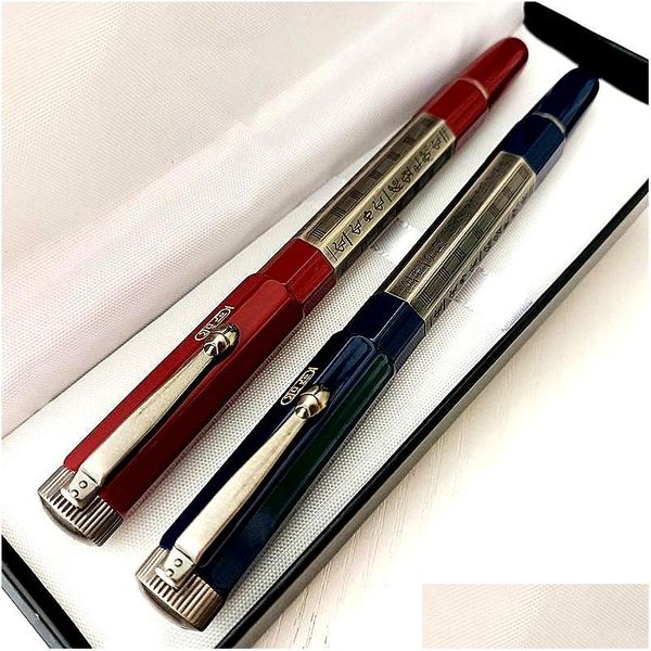 Canetas esferográficas atacado edição limitada série herança egito estilo rollerball caneta original metal escultura escrita esferográfica escritório s dhgd8