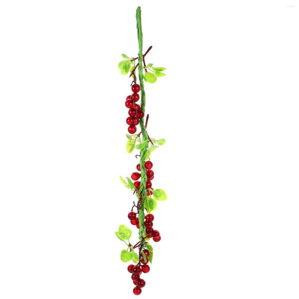 Decoração de festa ornamento de abóbora falso frutas jardim pendurado uva decorativa ornamentos decorar plástico artificial