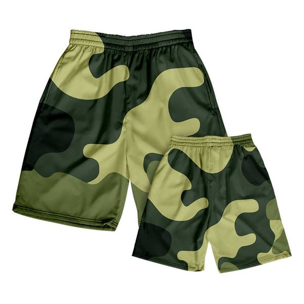 Herren Shorts Plus Size Fashion New Camouflage 3D Printing Herren Badehose Bademode Shorts Beachwear Haii Beach Surfboard Casual Qui Dry Z0404