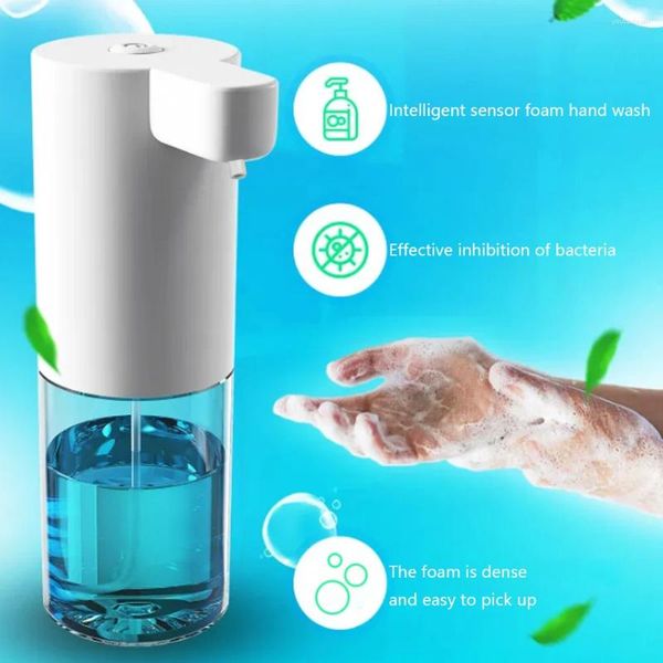 Sıvı Sabun Dağıtıcı Otomatik Köpük USB Şarj Makinesi Duvar Monte IPX4 Su Geçirmez 350ml 1200mAh Ev Banyo Malzemeleri
