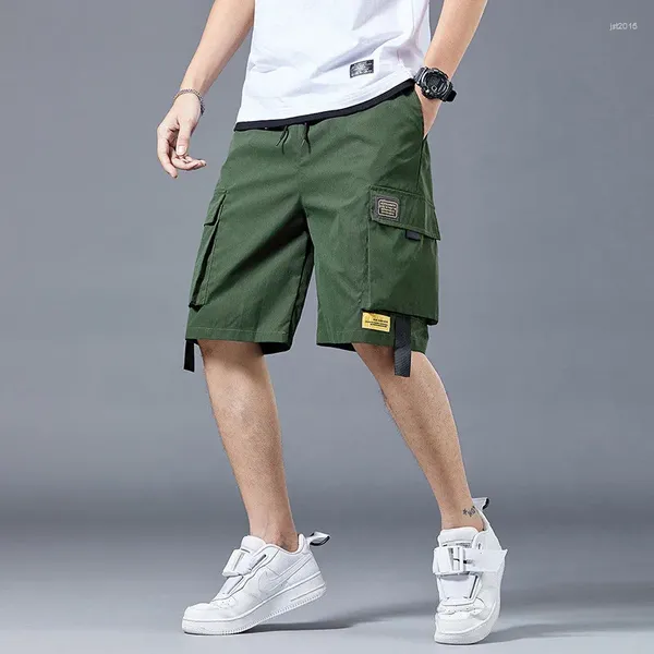 Pantaloncini da uomo Cargo Summer Thin Pantaloni corti casual alla moda da uomo allentati Streetwear Plus Size