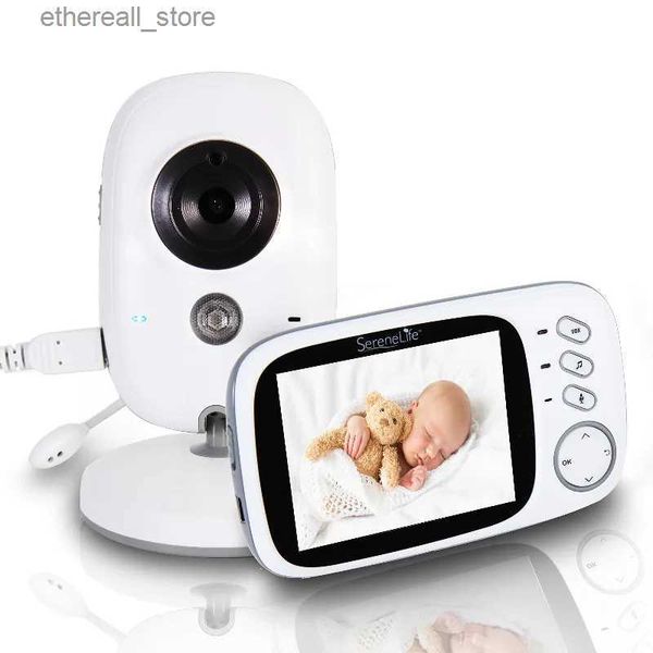 Baby monitor VB603 Telecamera elettronica per baby monitor 2.4G Wireless con display LCD da 3,2 pollici Audio bidirezionale Monitoraggio della temperatura per visione notturna Q231104