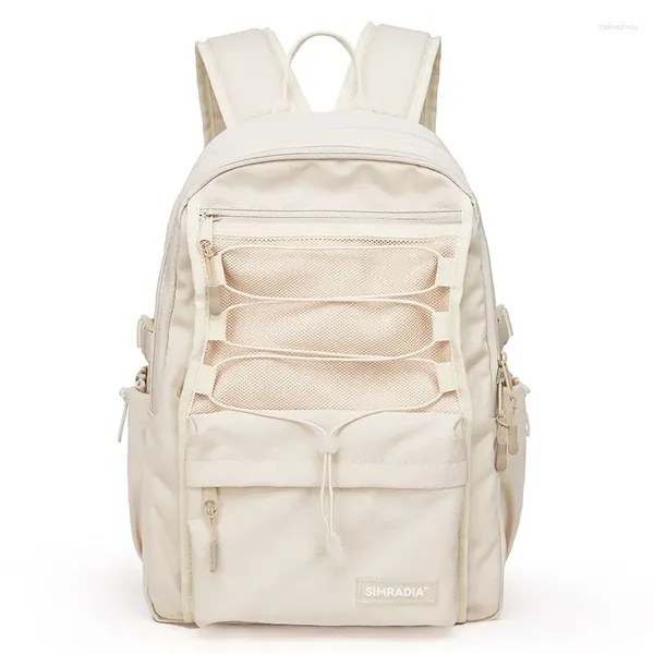 Sacos escolares de grande capacidade Oxford mochila leve simples saco de viagem mochila estudante meninos meninas zíper