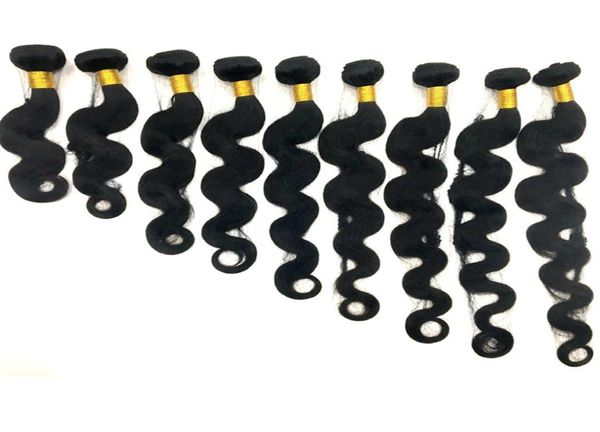 Cabelo brasileiro virgem feixes de cabelo humano tecer tramas de onda corporal 834 polegadas não processado peruano malaio indiano cabelo tingível Extensi3736927