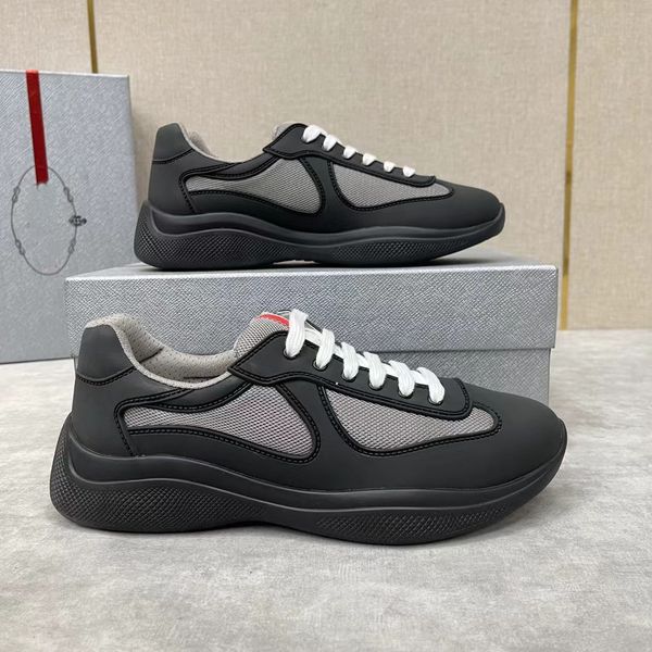 2023S/S Casual Runner Sports Sapatos America Cup Low Top tênis Sapatos homens Men Borracha Tecido Matte Leather Mens por atacado Treinador de desconto com caixa