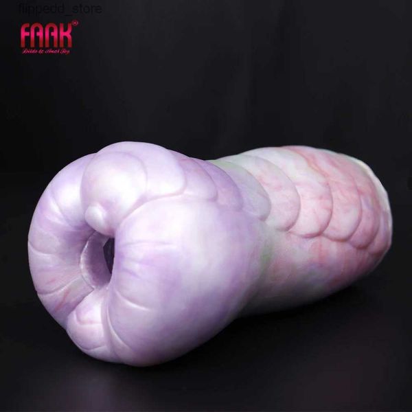 Outros itens de massagem FAAK Silicone Masturbador Masculino Bolso Íntimo Buceta Vagina Artificial Sexo Oral Produto Adulto Loja de Brinquedos Sexuais para Homens Adultos 18 Q231104