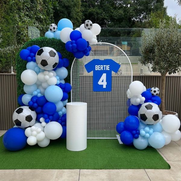 Altri articoli per feste per eventi 113 pezzi / set 22 pollici Palloncino da calcio 4D Kit arco ghirlanda Calcio Sport a tema Ragazzi Decorazioni di compleanno Babyshower Globos 230404