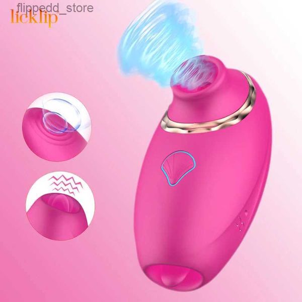 Altri articoli per il massaggio LICKLIP Succhiare vibratore capezzolo stimolatore clitorideo G-Spot Masturbatore lingua leccare la fica giocattoli sexy prodotti per adulti per coppie Q231104