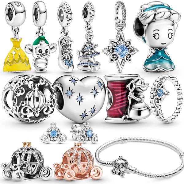 925 Sterling Silber Mode Charm Hängende Perlen Geeignet für Primitive Pandora Armband Halskette DIY Schmuck Damen Geschenke Kostenloser Versand