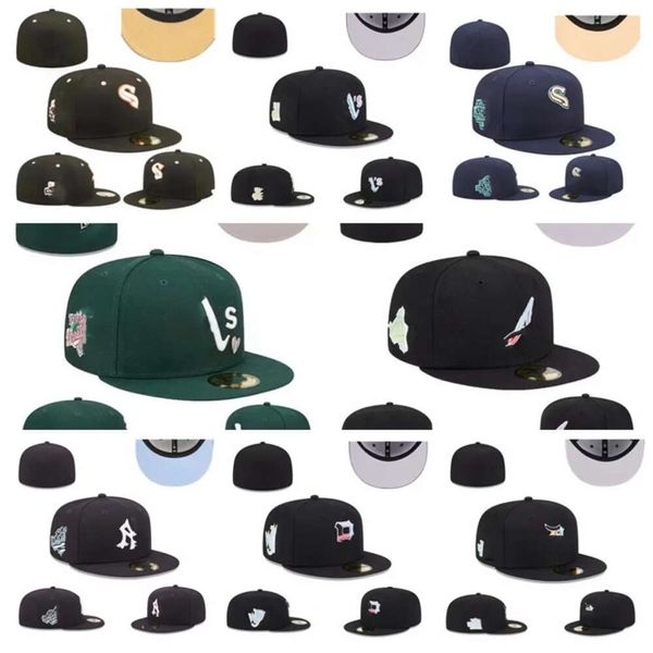 Qqq82023 Cappello nuovo aderente caldo Moda Messico Guanti Lettera a sfera Cappelli taglia Hip Hop Berretti da baseball Visiera piatta per adulti per stile unisex