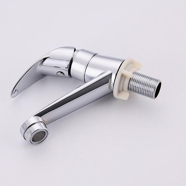 Torneiras de pia do banheiro Mini elegante bacia elegante, maçaneta de torneira de torneira Taps Taps de água fria para cozinha 230403