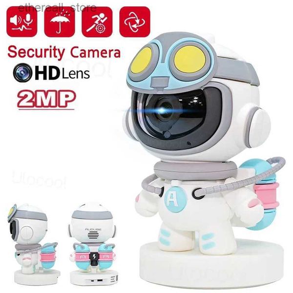 Bebek Monitörler 2MP 1080P HD Robot WiFi IP Kamera Kablosuz Bebek Monitörü İç Mekan Otomatik Track Akıllı Ev Video Güvenlik Gözetim Kameraları Q231104