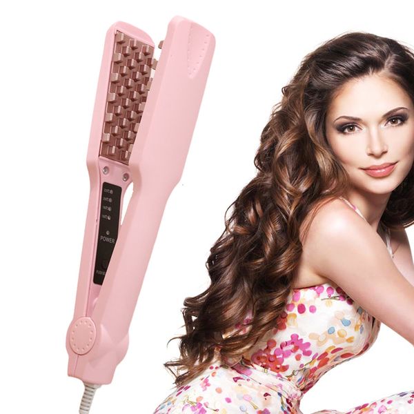 Irons de curling mini abalador de cabelo irons de milho de milho perm glufy cambalhotas pinças de enrolamento 3D Ferramentas de moda de ferro de cabelo de crimpagem 3D