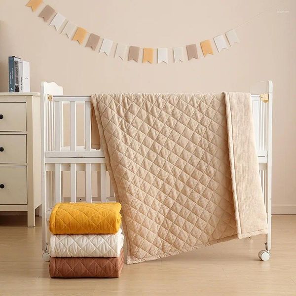 Decken Musselin Für Babys Geboren Baby Quilt Abdeckung Baumwolle Gaze Infant Kinder Swaddle Wrap Herbst Winter Warme Bett