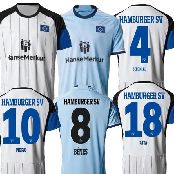 Hamburger 23-24 Camisas de futebol de qualidade tailandesa personalizadas Projete seu próprio desgaste de futebol atacado 9 GLATZEL 8 BENES 18 JATTA 27 DOMPE 28 MUHEIM 14 REIS 3 HEYER wear