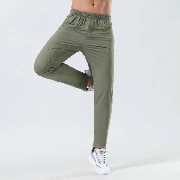 Lu Lu Yoga Lemon Algin Herren-Hose, Sommer-Herren-Sporthose, dünne Frühlings-Fitness, Laufen, schmal, elastisch, schnell trocknend, atmungsaktiv, Fitness, Freizeit, Trainingshose, LL Align Gym cl