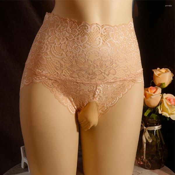 Unterhosen Herren Spitze Tanga G-String Sissy Slips Penis Beutel Höschen Bikini Homosexuell Unterwäsche Porno Dessous Sheer Sexy Knickers