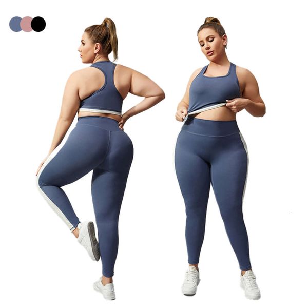 Lu Lu Yoga Lemon Algin Completo da donna Completo da donna Plus Size Allenamento Oufit Ragazza curvy Reggiseno sportivo Leggings da palestra Elastico 2 pezzi Completo fitness Taglia grande Lady Activewear LL Align gym c