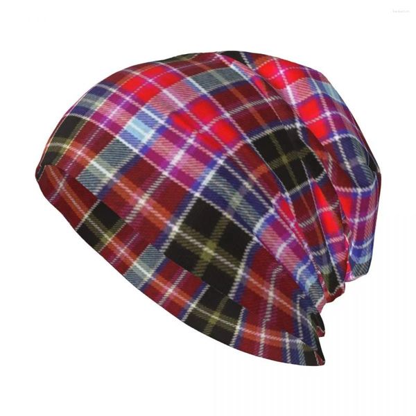 Berets Aberdeen Tartan Strickmütze Golf Anime Hüte für Damen Herren