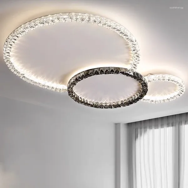 Avizeler Işık Lüks Kristal Tavan Işıkları Led Chandelier Luster Oturma Odası Yatak Odası Lambası için Kapalı Aydınlatma